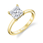 Princess Cut Solitaire Engagement Ring - Joanna