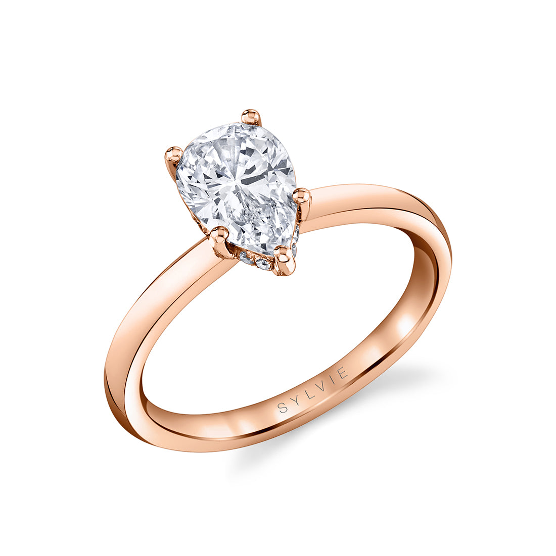 Pear Cut Solitaire Engagement Ring - Joanna