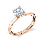 Round Cut Solitaire Engagement Ring - Hestia