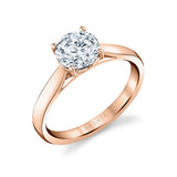 Round Cut Solitaire Engagement Ring - Allison