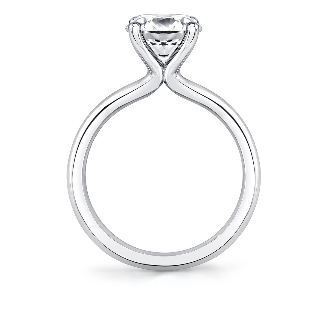 Round Cut Solitaire Engagement Ring - Ame