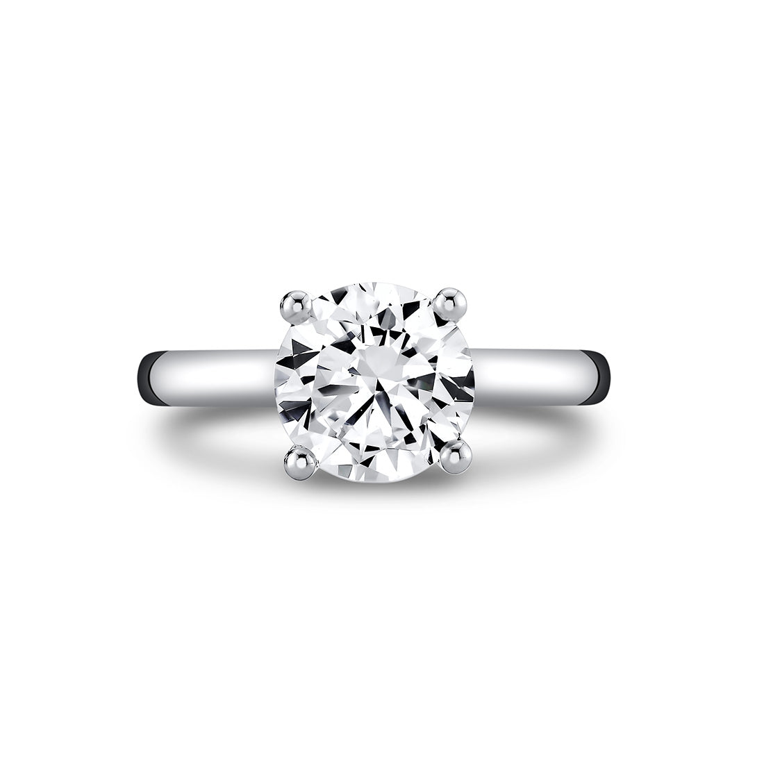 Round Cut Solitaire Engagement Ring - Ame
