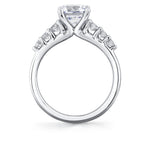 Round Cut Classic Graduating Engagement Ring - Eden