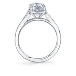 Unique Oval Engagement Ring - Esmeralda