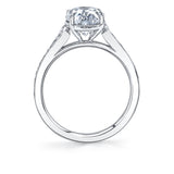 Unique Oval Engagement Ring - Esmeralda