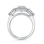 Three Stone Oval Engagement Ring - Lilliana
