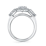 Three Stone Oval Engagement Ring - Lilliana