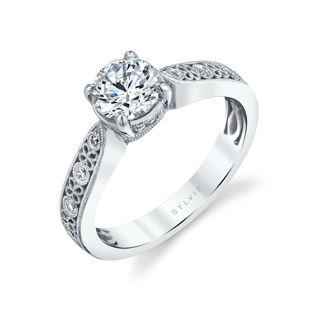 Stackable Engagement Ring - Olive