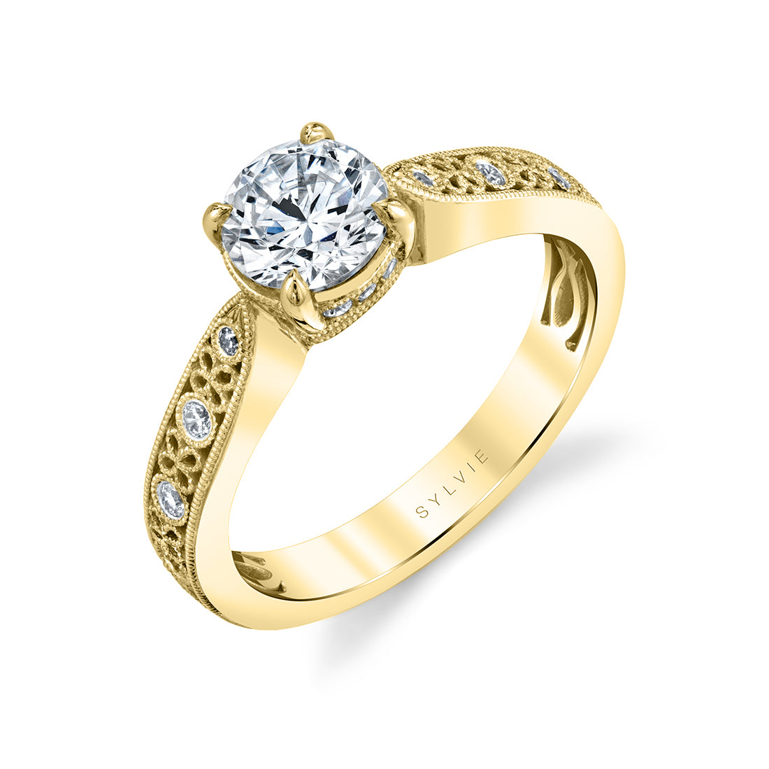 Stackable Engagement Ring - Olive