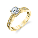 Stackable Engagement Ring - Olive