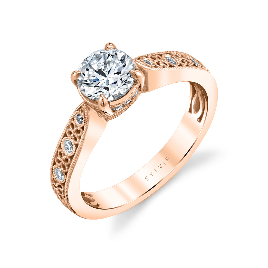 Stackable Engagement Ring - Olive