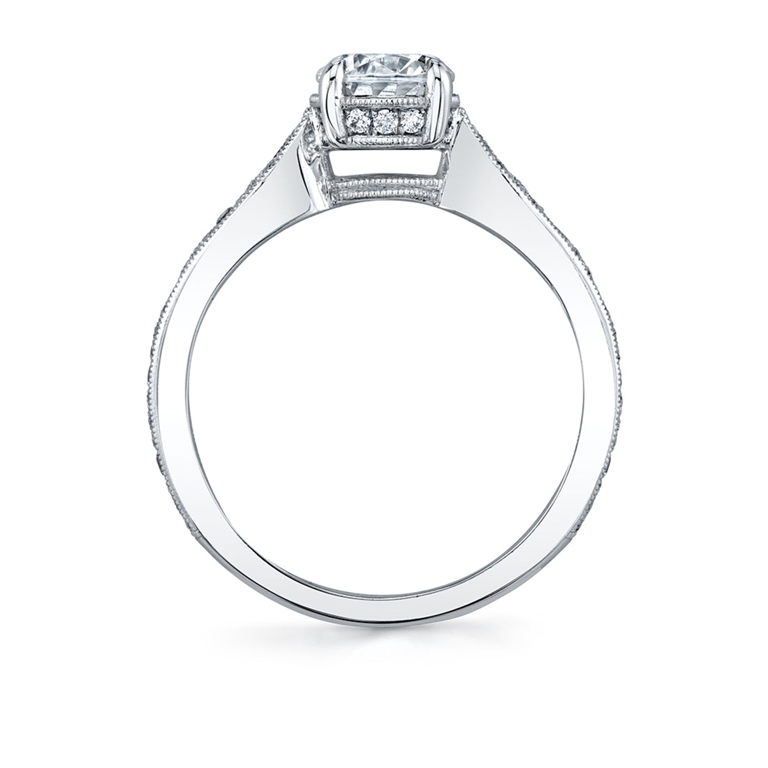 Stackable Engagement Ring - Olive