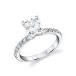 Cushion Cut Classic Engagement Ring - Vanessa