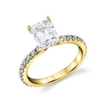Emerald Cut Classic Engagement Ring - Vanessa