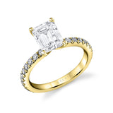 Emerald Cut Classic Engagement Ring - Vanessa