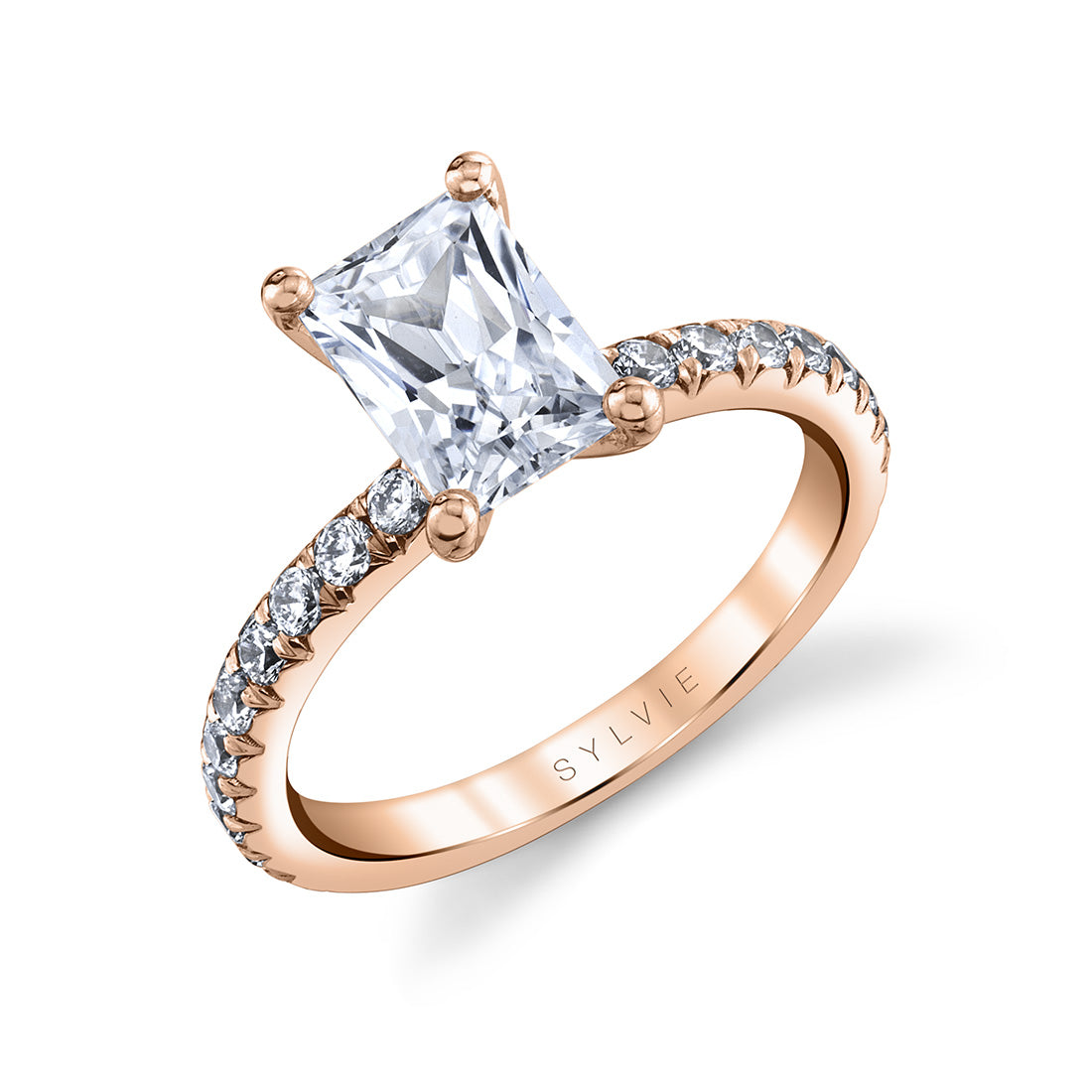 Radiant Cut Classic Engagement Ring - Vanessa
