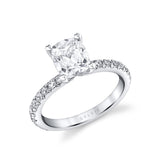 Cushion Cut Classic Engagement Ring - Vanessa