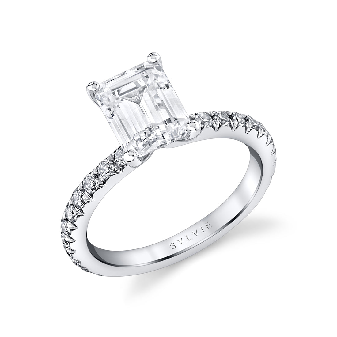 Emerald Cut Classic Engagement Ring - Vanessa