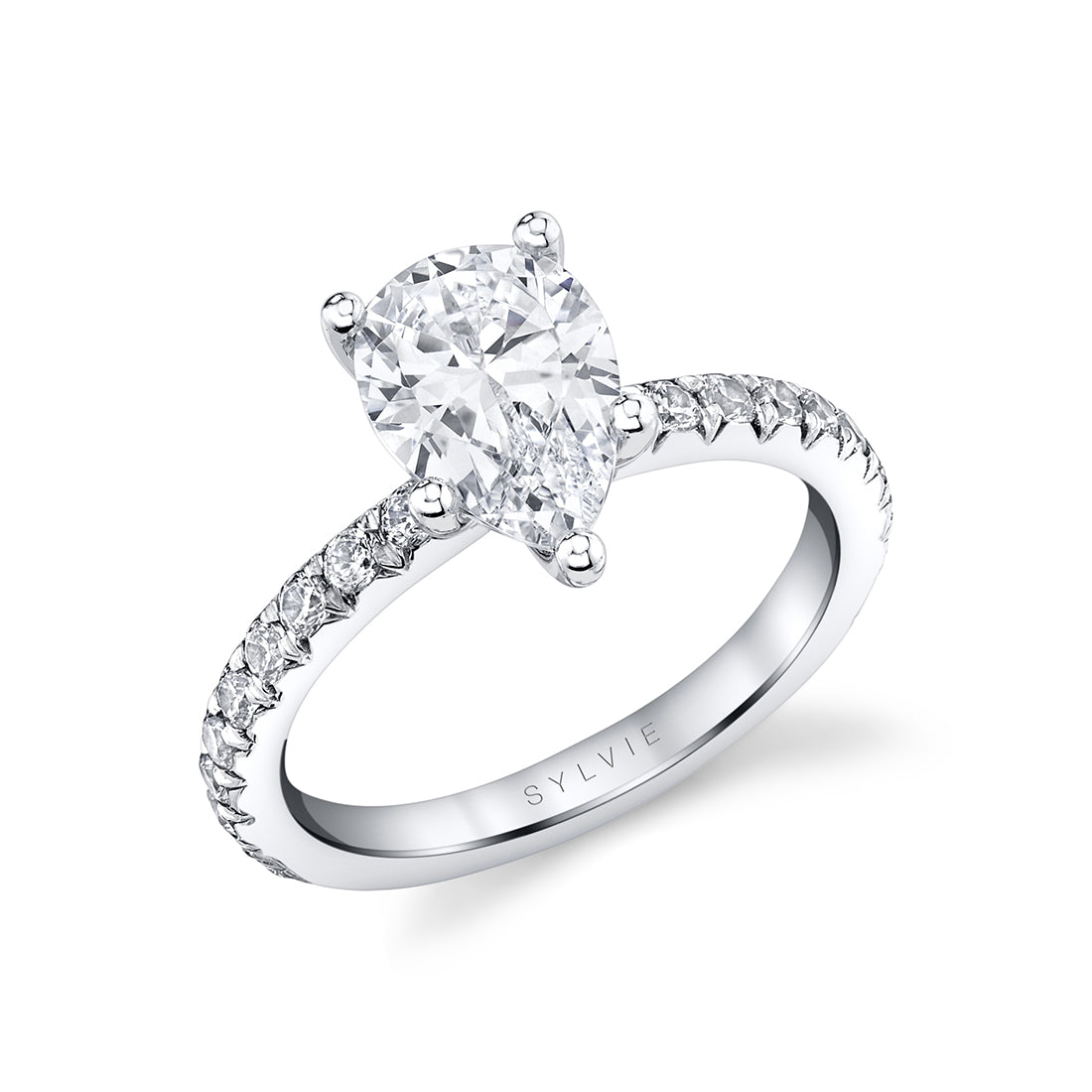 Pear Cut Classic Engagement Ring - Vanessa