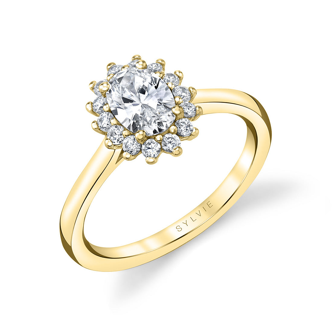 Unique Oval Engagement Ring - Farrah