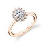 Unique Oval Engagement Ring - Farrah