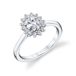 Unique Oval Engagement Ring - Farrah