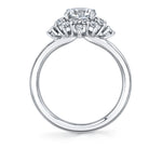 Round Cut Floral Engagement Ring - Alice