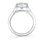 Round Cut Bezel Vintage Engagement Ring - Brianna