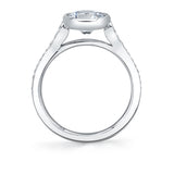 Round Cut Bezel Vintage Engagement Ring - Brianna