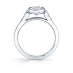 Oval Cut Milgrain Bezel Engagement Ring - Brianna