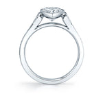 Pear Cut Milgrain Bezel Engagement Ring - Brianna