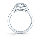 Pear Cut Milgrain Bezel Engagement Ring - Brianna