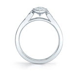 Marquis Cut Milgrain Bezel Engagement Ring - Breanna