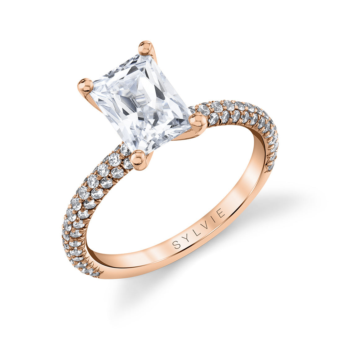 Radiant Cut Classic Pave Engagement Ring - Braylin