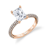 Radiant Cut Classic Pave Engagement Ring - Braylin