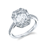 Emerald Cut Vintage Oval Engagement Ring - Presley