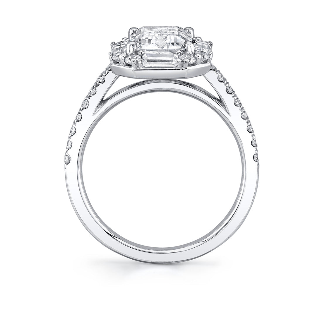 Emerald Cut Vintage Oval Engagement Ring - Presley
