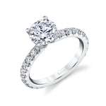 Round Cut Classic Engagement Ring - Capri