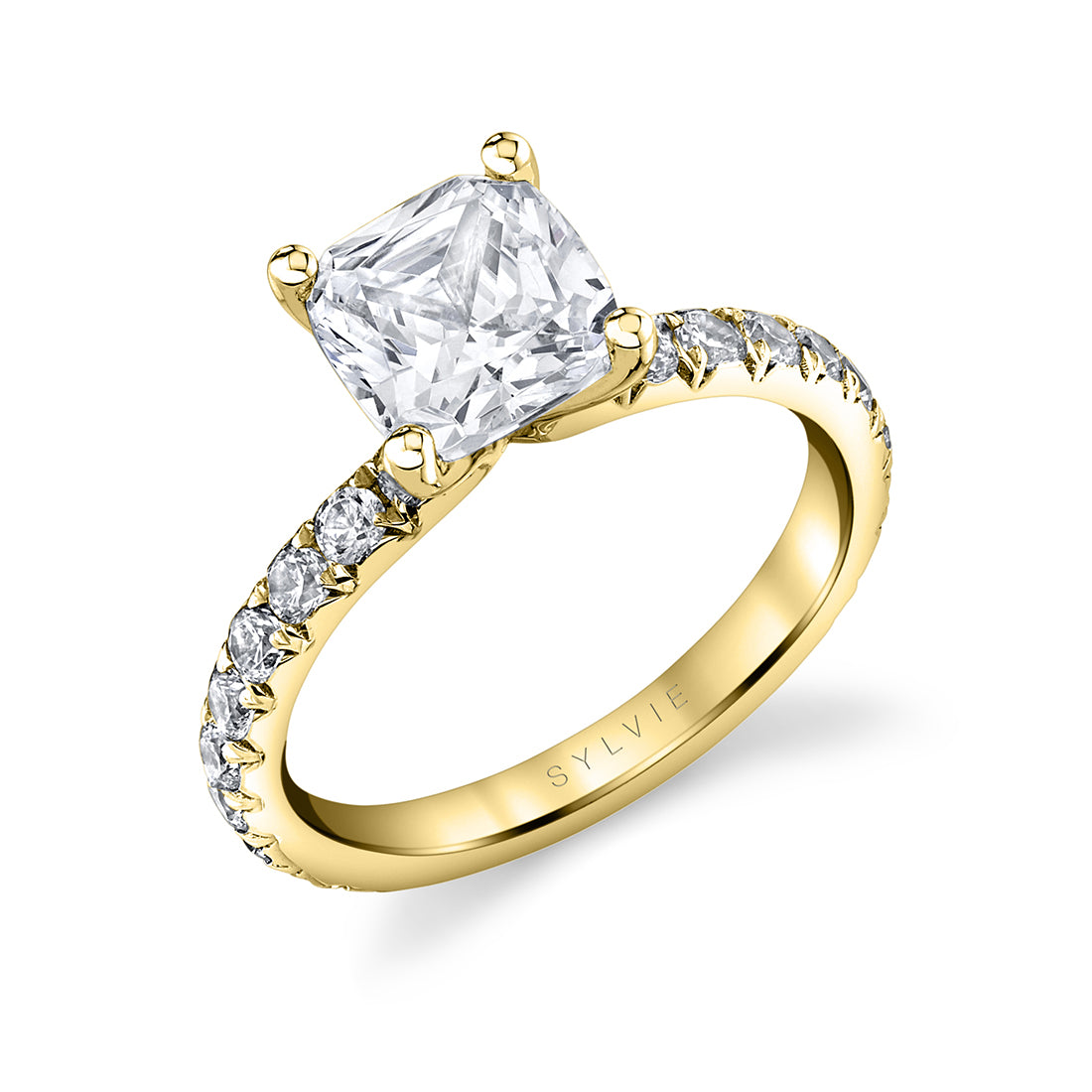 Cushion Cut Classic Engagement Ring - Capri