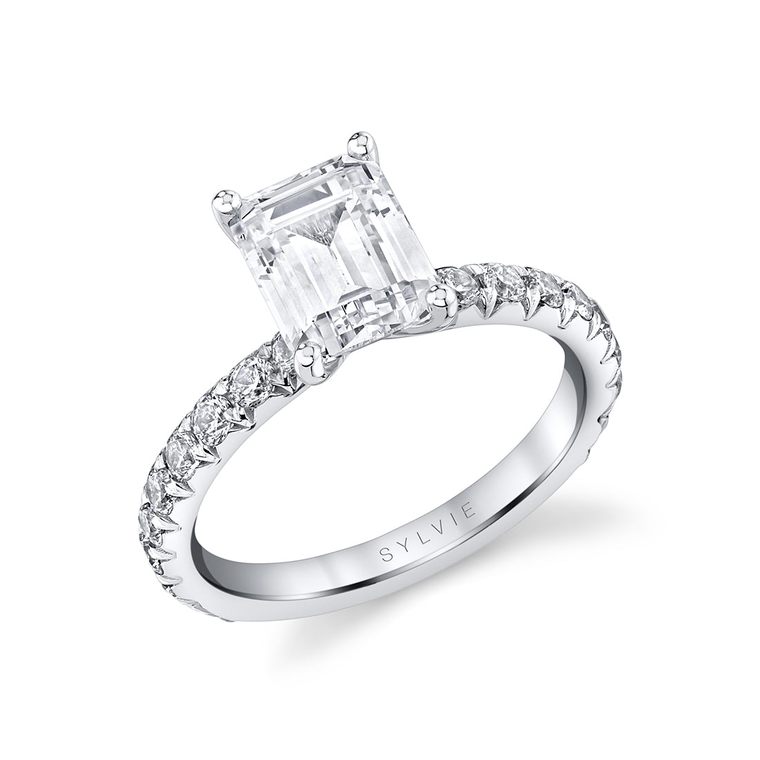 Emerald Cut Classic Engagement Ring - Capri