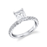 Emerald Cut Classic Engagement Ring - Capri