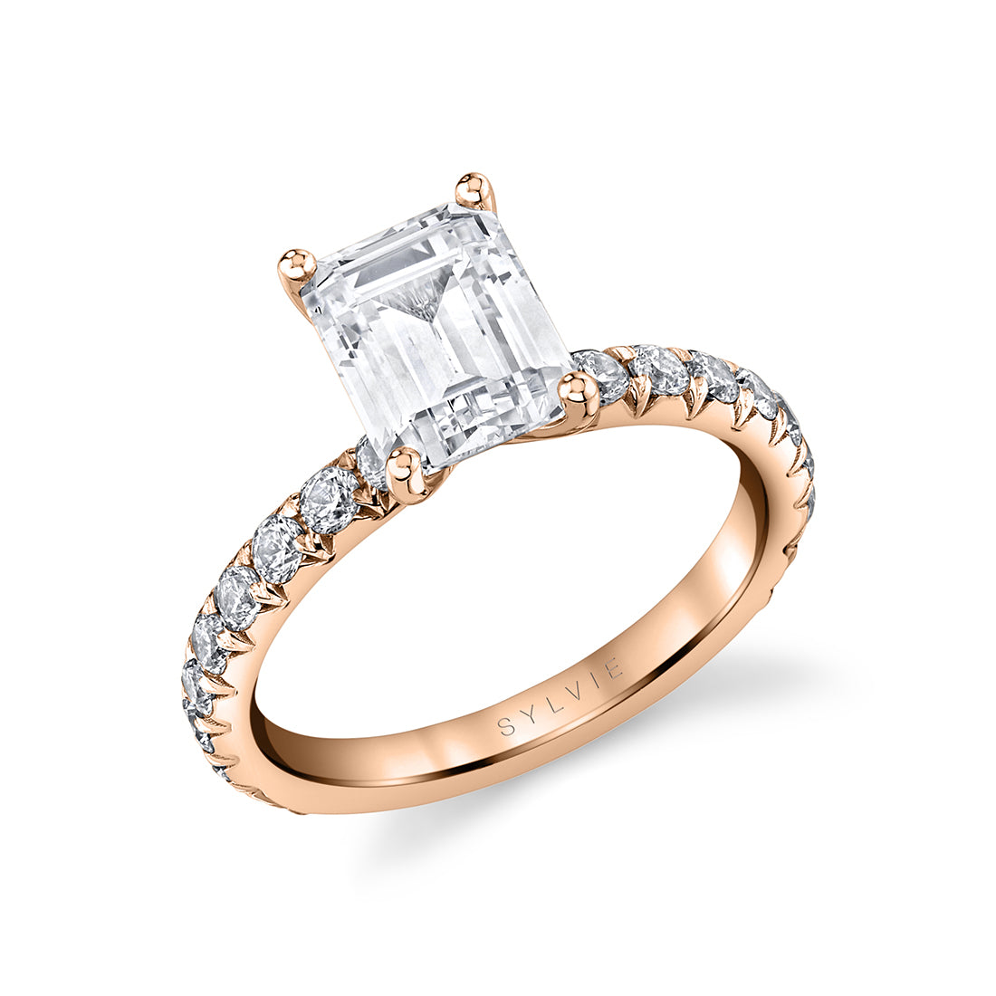 Emerald Cut Classic Engagement Ring - Capri