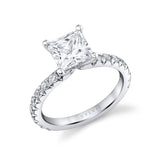 Princess Cut Classic Engagement Ring - Capri