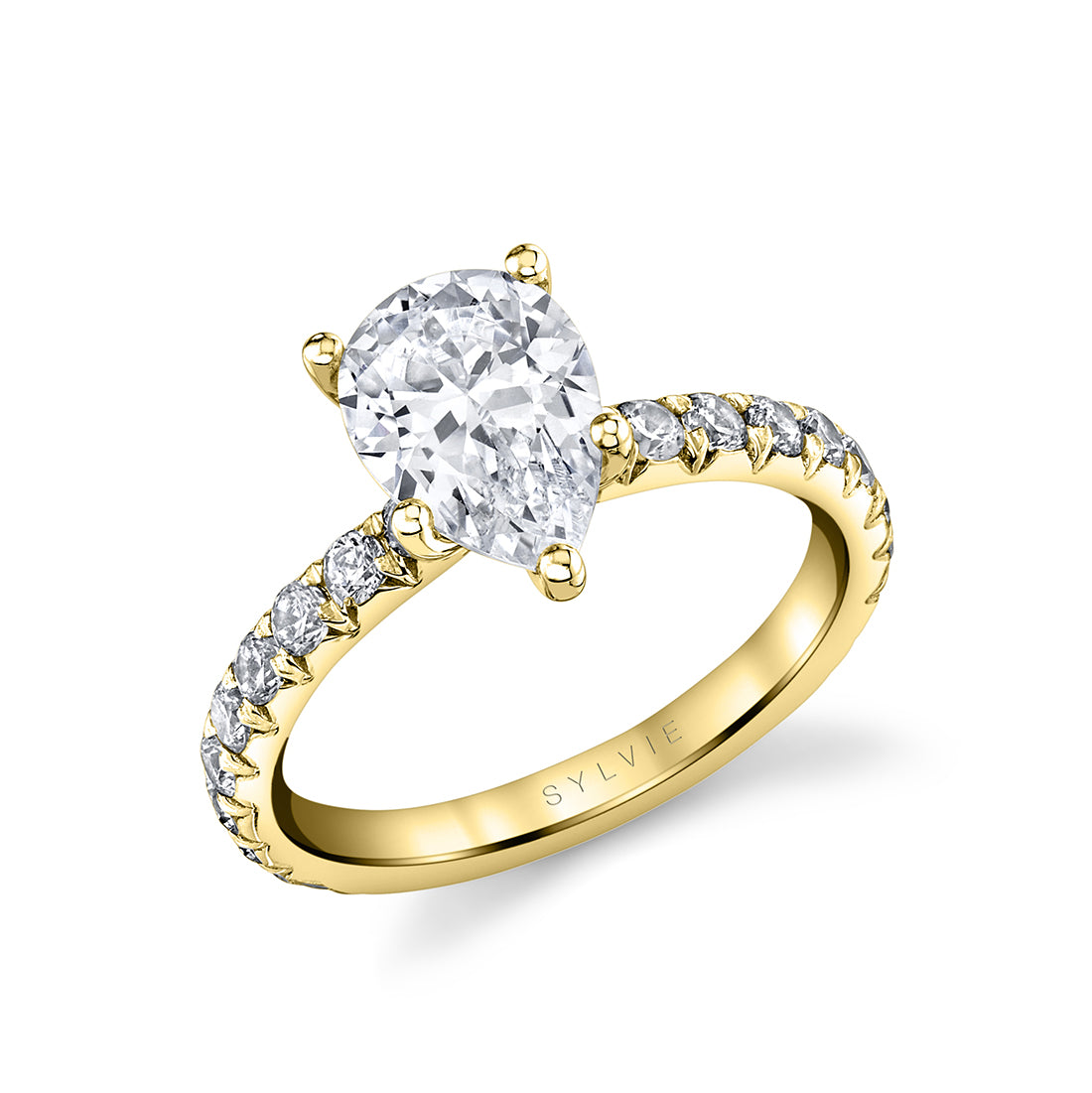 Pear Cut Classic Engagement Ring - Capri