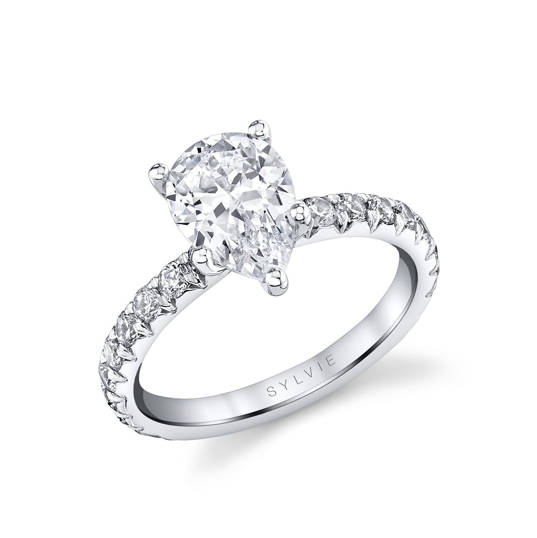 Pear Cut Classic Engagement Ring - Capri