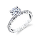 Round Cut Classic Engagement Ring - Capri
