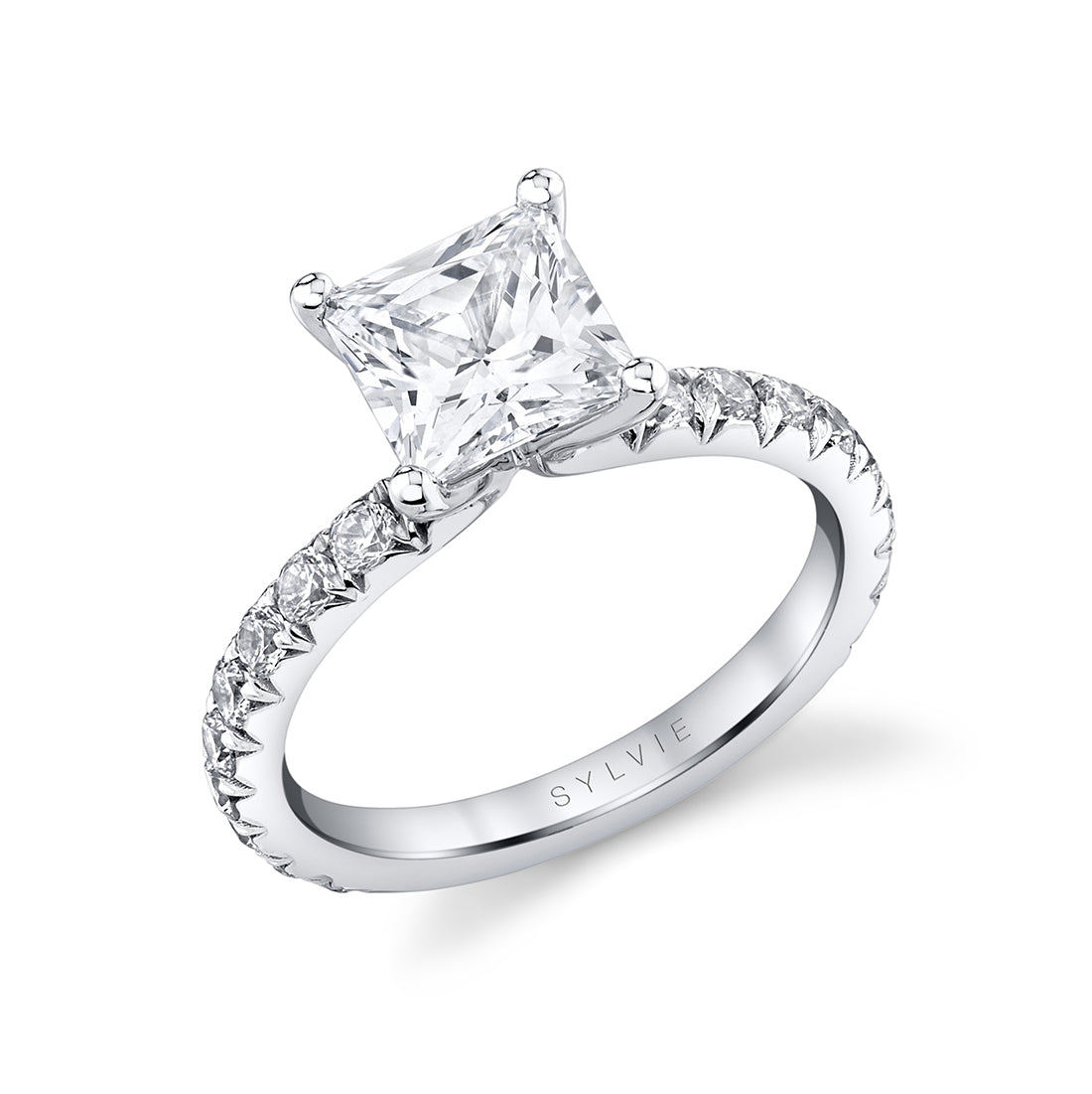 Princess Cut Classic Engagement Ring - Capri