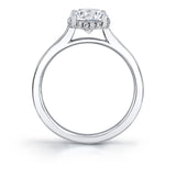 Round Cut Solitaire Engagement Ring with Hidden Halo - Camden