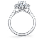 Round Cut Floral Engagement Ring - Addyson