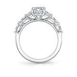 Oval Cut Multi Marquise Engagement Ring - Berkley